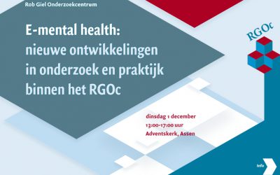 1 december 2015: RGOc symposium: E-mental health: nieuwe ontwikkelingen in onderzoek en praktijk binnen het RGOc