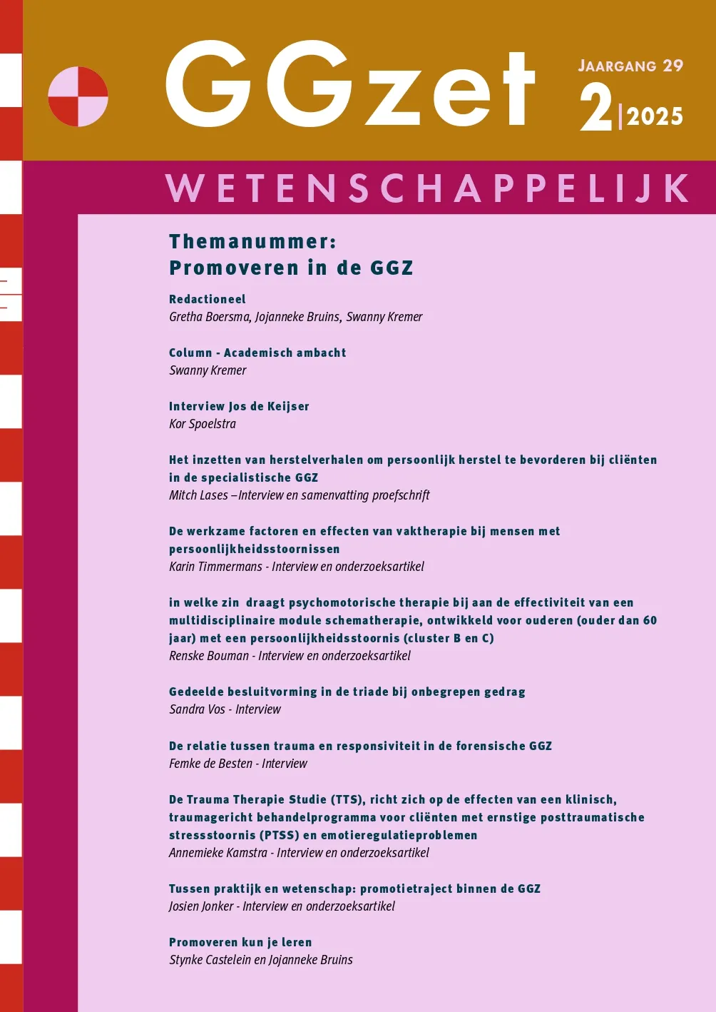 Afbeelding GGZet Wetenschappelijk nr 1 2025 GGzetWetenschappelijk nr. 2 2025